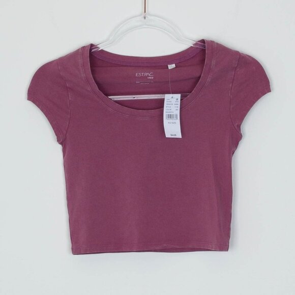 NWT Pacsun Womens Cropped T Shirt Size XS Short Sleeve Casual Everyday Staple - Picture 1 of 4
